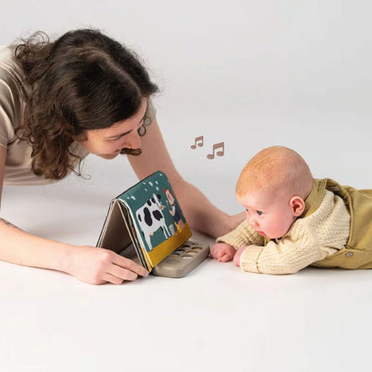 boekje tummy time, farm musical - TAF TOYS