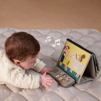 boekje tummy time, farm musical - TAF TOYS