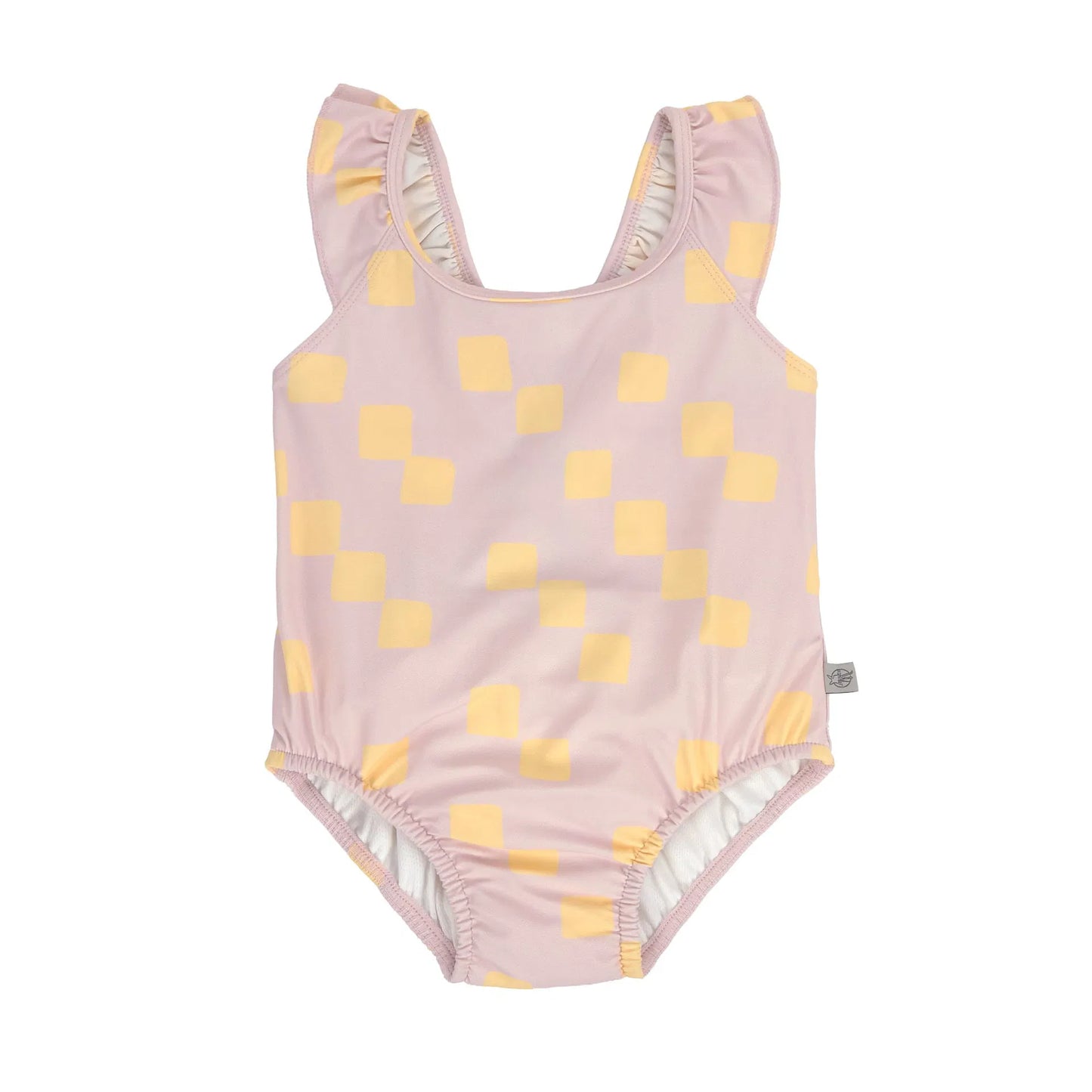 UV zwempak checkerboard, pale pink/yellow - LÄSSIG
