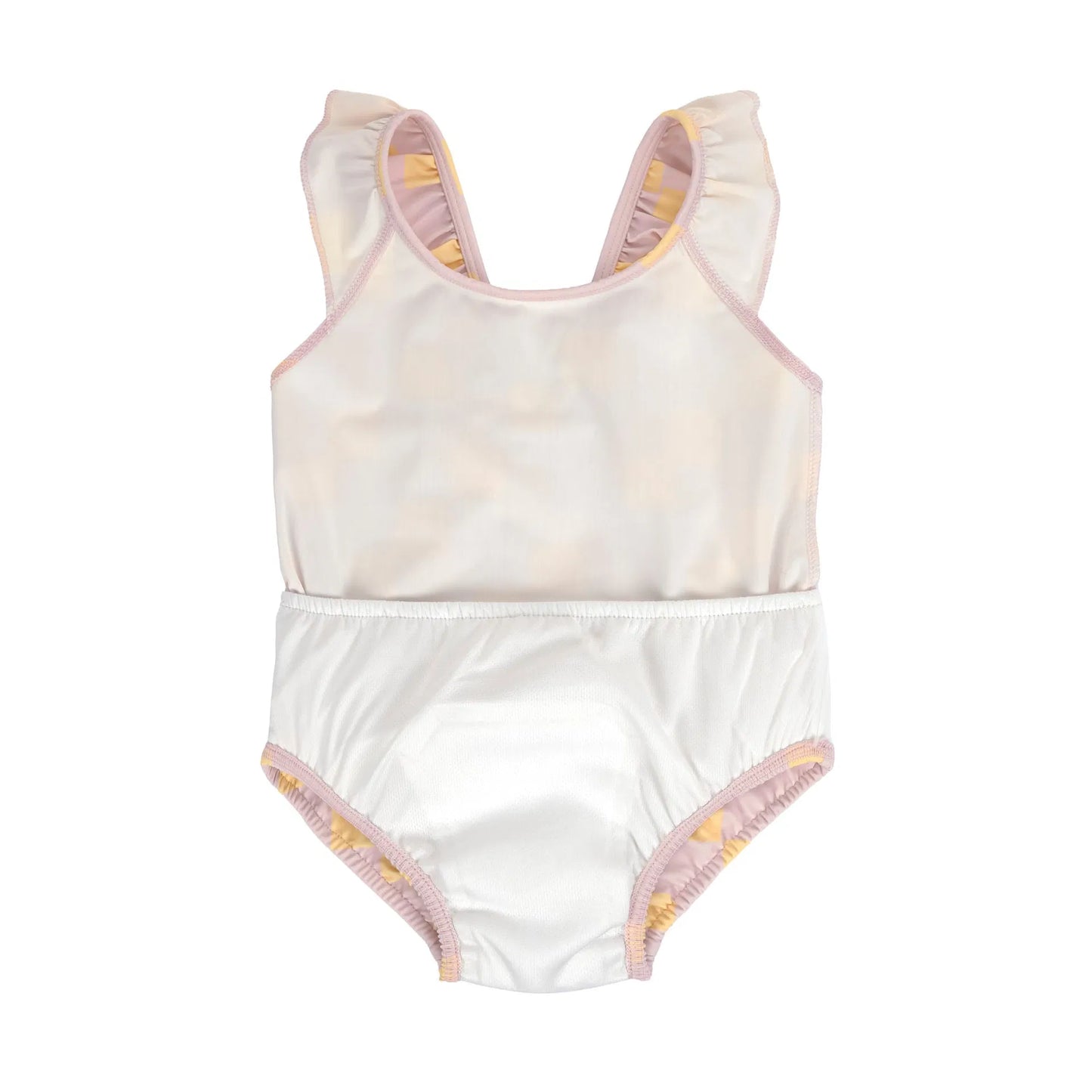 UV zwempak checkerboard, pale pink/yellow - LÄSSIG