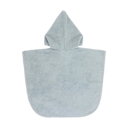 poncho badstof, blue - LÄSSIG