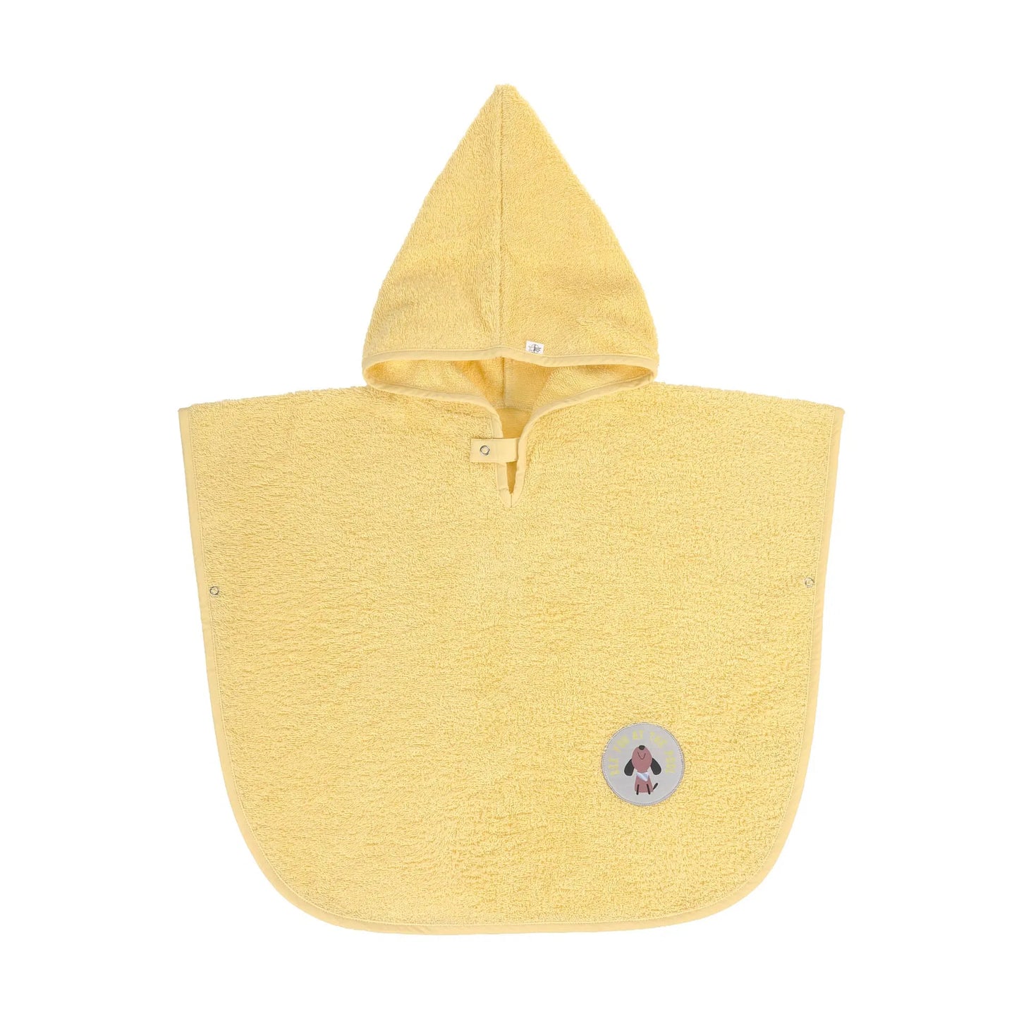 poncho badstof, pale yellow - LÄSSIG