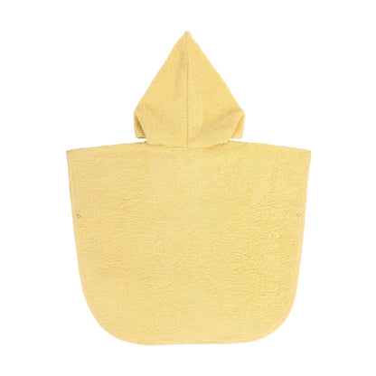 poncho badstof, pale yellow - LÄSSIG