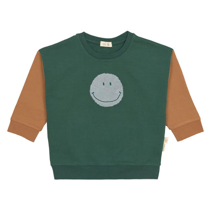sweater little gang, smile green - LÄSSIG