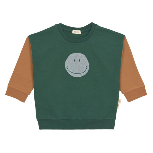 sweater little gang, smile green - LÄSSIG