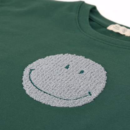 sweater little gang, smile green - LÄSSIG