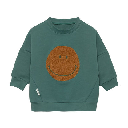 sweater little gang, smile ocean green - LÄSSIG