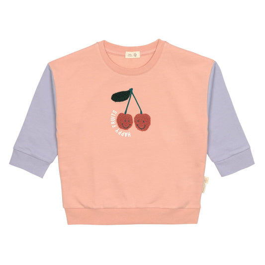 sweater little gang, cherry peach - LÄSSIG