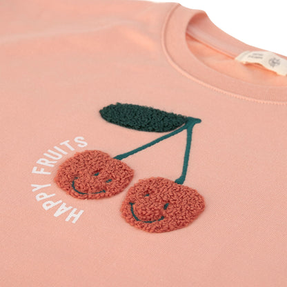 sweater little gang, cherry peach - LÄSSIG