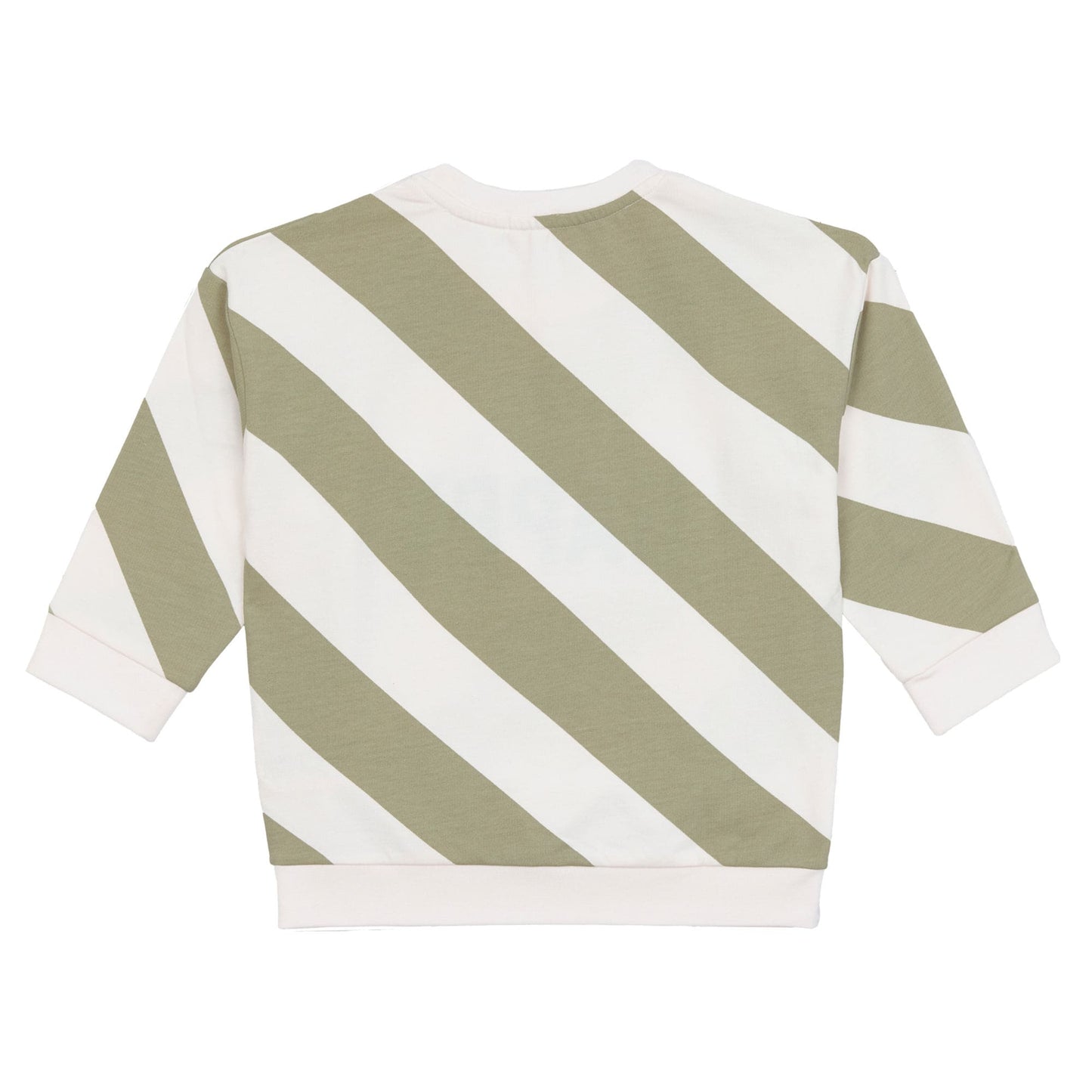 sweater little gang, happy milky/khaki - LÄSSIG
