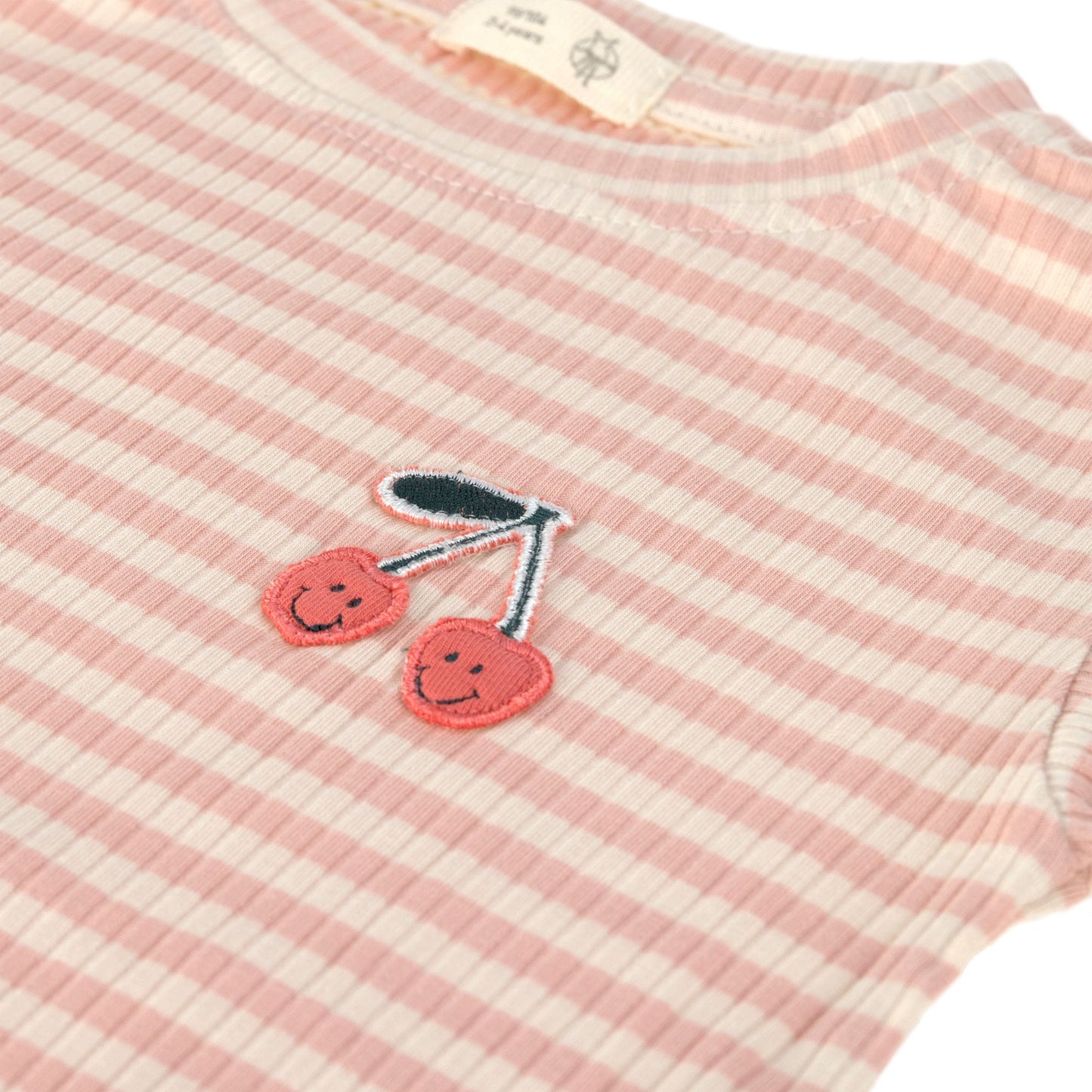 tshirt lange mouw little gang, cherry peach - LÄSSIG