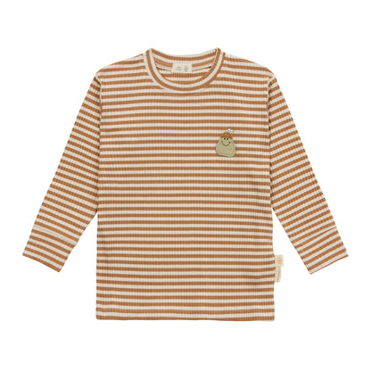 tshirt lange mouw little gang, pear caramel - LÄSSIG