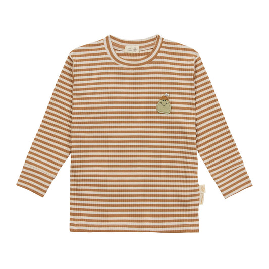 tshirt lange mouw little gang, pear caramel - LÄSSIG