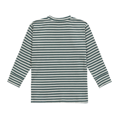 tshirt lange mouw little gang, lemon green - LÄSSIG