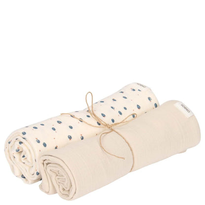 verzorgingsdoek 2-pack lugo, warm white - KOEKA