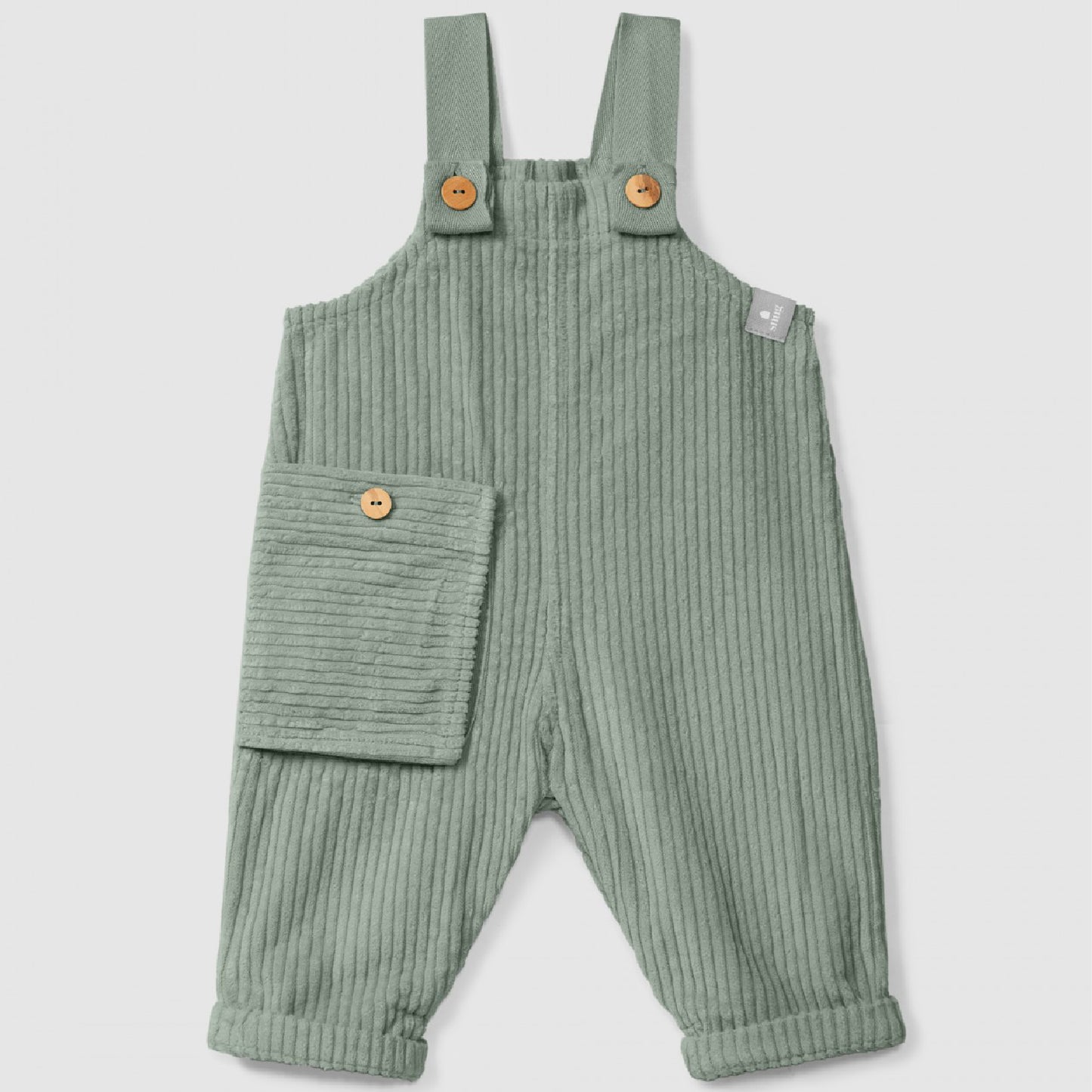 salopette corduroy, green - SNUG