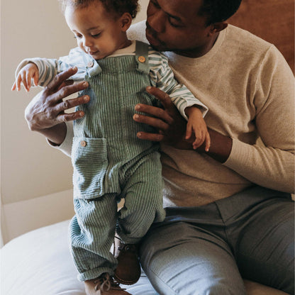 salopette corduroy, green - SNUG
