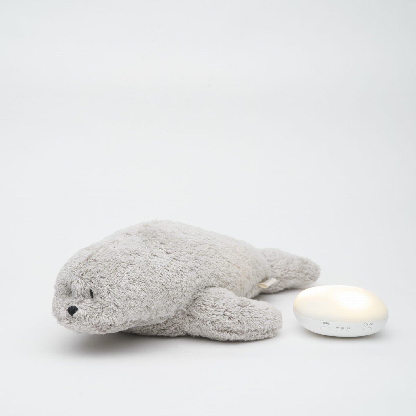 knuffel licht + geluid 2.0, zeehond, gray - MOONIE