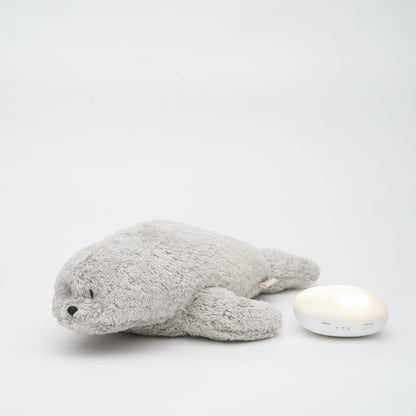 knuffel licht + geluid 2.0, zeehond, gray - MOONIE