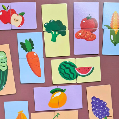 magnetische puzzel, fruit&vegetables - KINDERLY