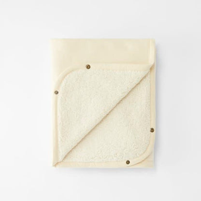 deken multifunctioneel teddy, off white - CLOBY