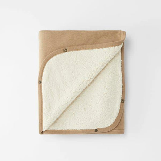 deken multifunctioneel teddy, brown - CLOBY