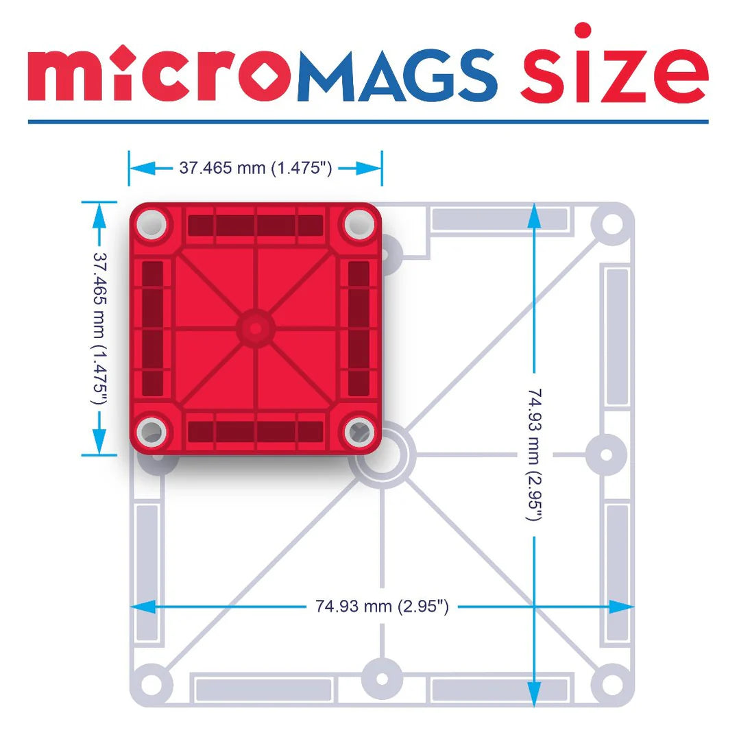 magnetische tegels micro tiles travel set, 26 st. - MAGNA TILES