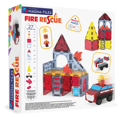 magnetische tegels 27 st., fire station - MAGNA TILES