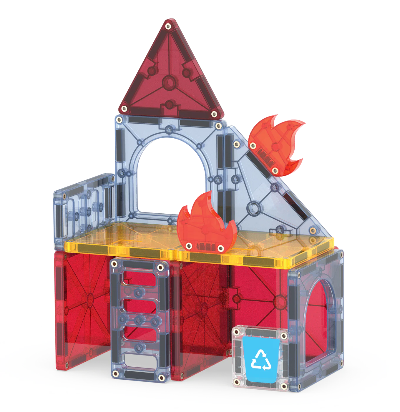 magnetische tegels 27 st., fire station - MAGNA TILES