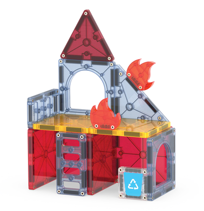 magnetische tegels 27 st., fire station - MAGNA TILES