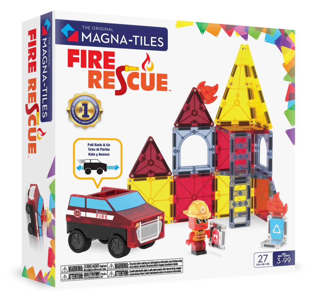 magnetische tegels 27 st., fire station - MAGNA TILES