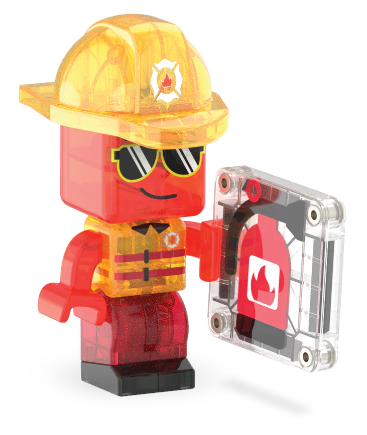 magnetische tegels 27 st., fire station - MAGNA TILES