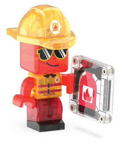 magnetische tegels 27 st., fire station - MAGNA TILES