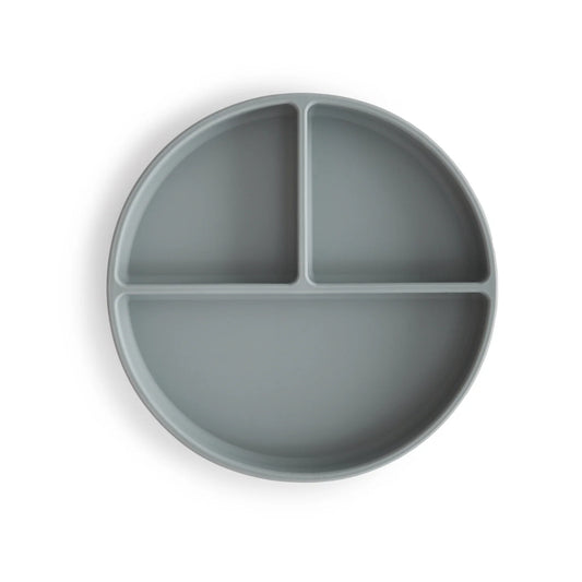bord silicone, 3 vakken, stone - MUSHIE