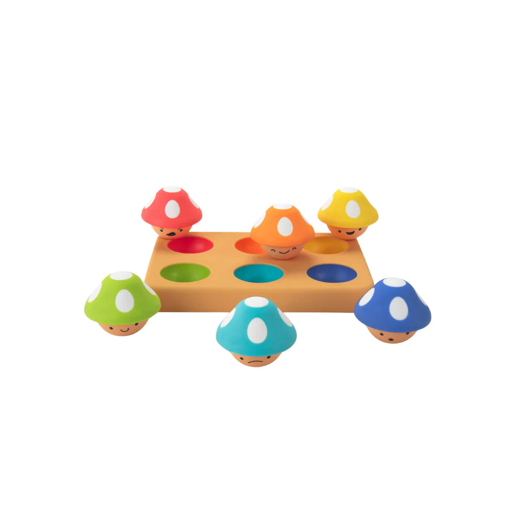 sorteerspeeltje, mischievous matching mushrooms - SASSY