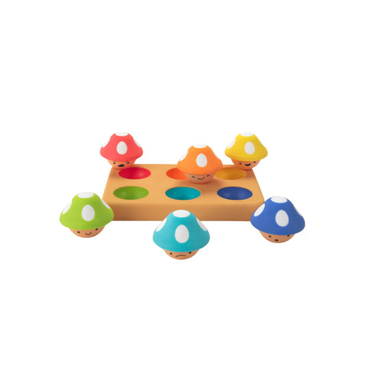 sorteerspeeltje, mischievous matching mushrooms - SASSY