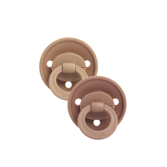 fopspeen binkie silicone +3m, soft terracotta - ELODIE