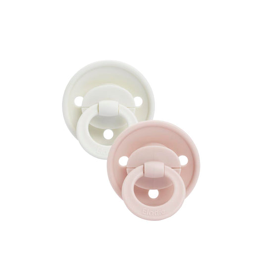 fopspeen binkie silicone newborn, powder pink - ELODIE