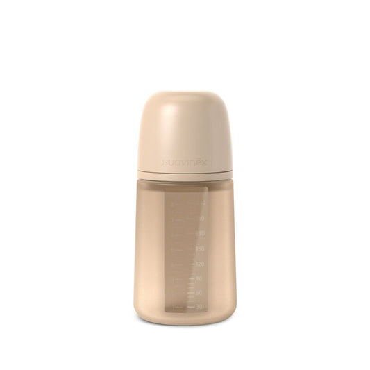 zuigfles silicone sx pro s colour essence, 240 ml, beige – SUAVINEX