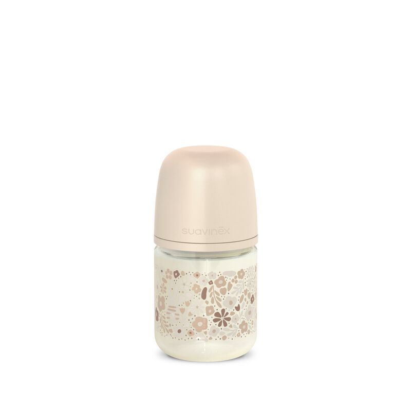 zuigfles glas sx pro s liberty, 120 ml, beige – SUAVINEX