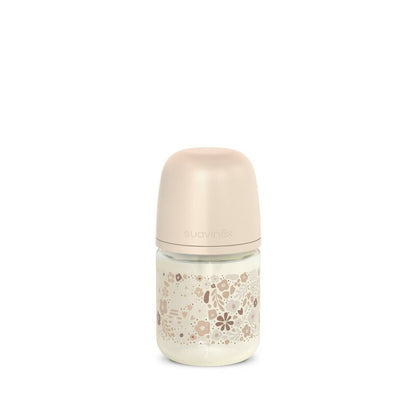 zuigfles glas sx pro s liberty, 120 ml, beige – SUAVINEX