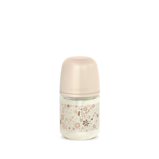 zuigfles glas sx pro s liberty, 120 ml, beige – SUAVINEX