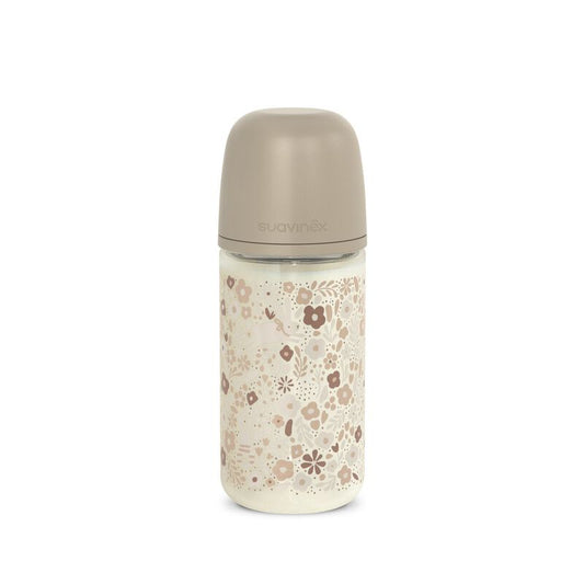 zuigfles glas sx pro m bonhomia, 240 ml, beige – SUAVINEX