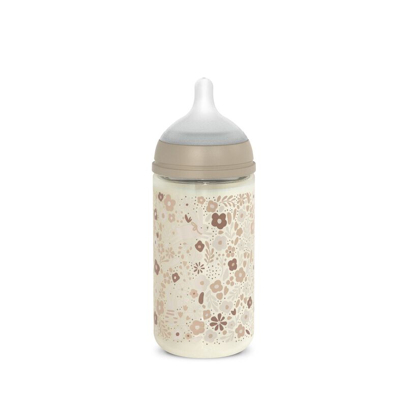 zuigfles glas sx pro m bonhomia, 240 ml, beige – SUAVINEX
