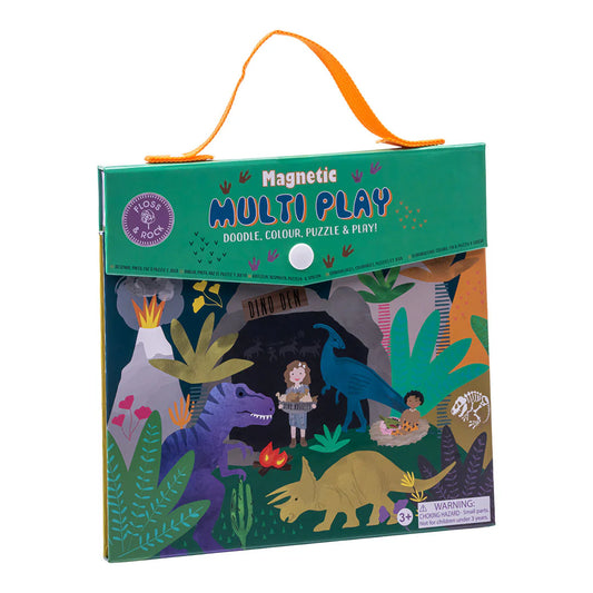 magnetisch speelgoed multiplay, dinosaur - FLOSS & ROCK