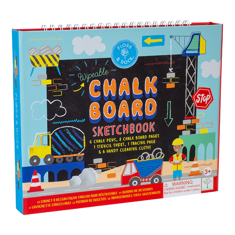 krijtbord schetsboek, pets - FLOSS & ROCK