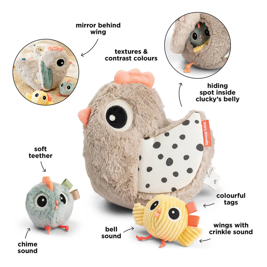 hide & seek clucky, sand – DONE BY DEER