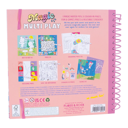 activiteitenboek magic multi play, rainbow fairy - FLOSS & ROCK