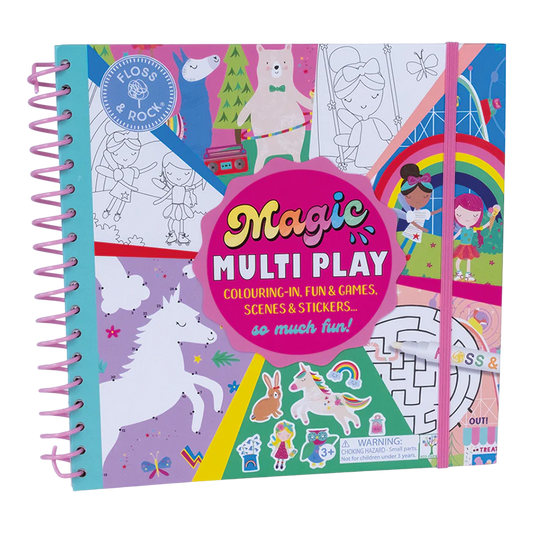 activiteitenboek magic multi play, rainbow fairy - FLOSS & ROCK