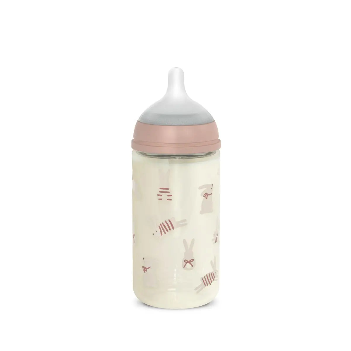 zuigfles glas sx pro m bunnies, 240 ml, nude – SUAVINEX